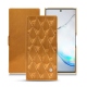 Samsung Galaxy Note10 leather case - Or Maïa - Couture