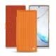 Samsung Galaxy Note10 leather case - Abaca arancio