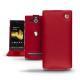 Custodia in pelle Sony Xperia U  - Rouge ( Nappa - Pantone 199C ) 