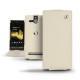 Custodia in pelle Sony Xperia U  - Beige ( Nappa - Pantone 7502C ) 
