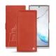 Samsung Galaxy Note10 leather case - Arange clouquié
