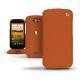 Housse cuir HTC One S  - Marron ( Nappa - Pantone 1615C ) 