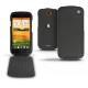 Housse cuir HTC One S  - Ebène ( Sleek P C12 - Black ) 