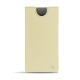 Pochette cuir Samsung Galaxy Note10 - Beige ( Nappa - Pantone 7502C ) 