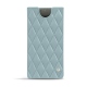 レザーケース Samsung Galaxy Note10 - Bleu ciel - Couture ( Nappa - Pantone 277C ) 
