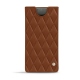 Funda de piel Samsung Galaxy Note10 - Marron - Couture ( Nappa - Pantone 1615C ) 