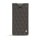 Custodia in pelle Samsung Galaxy Note10 - Anthracite - Couture ( Pantone 424C ) 