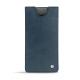 Capa em pele Samsung Galaxy Note10 - Jean vintage ( Roughtcut - Pantone 285U  ) 