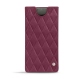 Capa em pele Samsung Galaxy Note10 - Prune vintage - Couture