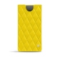 Custodia in pelle Samsung Galaxy Note10 - Jaune fluo - Couture