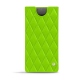 Custodia in pelle Samsung Galaxy Note10 - Vert fluo - Couture