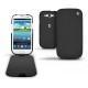 Samsung GT-i9300 Galaxy S III  leather case - Ebène ( Sleek P C12 - Black ) 