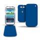 Samsung GT-i9300 Galaxy S III  leather case - Bleu océan ( Nappa - Pantone 293C ) 