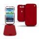 Samsung GT-i9300 Galaxy S III  leather case - Rouge ( Nappa - Pantone 199C ) 
