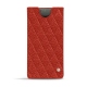 Funda de piel Samsung Galaxy Note10+ - Papaye - Couture ( Pantone 180C ) 