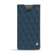 Pochette cuir Samsung Galaxy Note10+ - Indigo - Couture ( Pantone 303U ) 