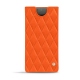 Samsung Galaxy Note10+ leather pouch - Orange fluo - Couture