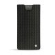 Custodia in pelle Samsung Galaxy Note10+ - Abaca nero