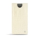 Pochette cuir Samsung Galaxy Note10+ - Crocodile milk
