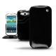 Lederschutzhülle Samsung GT-i9300 Galaxy S III - Onyx ( Bologna Hi Gloss - Black ) 