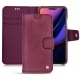 Apple iPhone 11 Pro leather case - Prune vintage ( Pantone 512C ) 