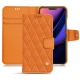 Housse cuir Apple iPhone 11 Pro - Orange - Couture ( Nappa - Pantone 1495U ) 
