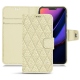 Funda de piel Apple iPhone 11 Pro - Ivoire - Couture ( Sleek P C12 - White ) 