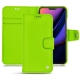 Apple iPhone 11 Pro leather case - Vert fluo