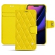 Custodia in pelle Apple iPhone 11 Pro - Jaune fluo - Couture