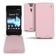 가죽 커버 Sony Xperia TX  - Rose ( Nappa - Pantone 2365C ) 