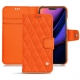 Apple iPhone 11 Pro leather case - Orange fluo - Couture