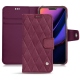 Capa em pele Apple iPhone 11 Pro - Prune vintage - Couture