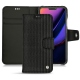 Custodia in pelle Apple iPhone 11 Pro - Abaca nero