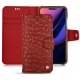 Funda de piel Apple iPhone 11 Pro - Autruche ciliegia