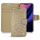 Capa em pele Apple iPhone 11 Pro - Autruche desert