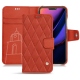 Apple iPhone 11 Pro leather case - Arange clouquié - Couture
