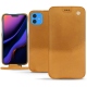 Apple iPhone 11 leather case - Or Maïa ( Pantone 871C ) 