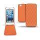 Housse cuir Apple iPhone 5  - Orange - Couture ( Nappa - Pantone 1495U ) 