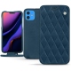 Housse cuir Apple iPhone 11 - Blu mediterran - Couture