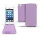 Housse cuir Apple iPhone 5  - Lilas - Couture ( Nappa - Pantone 2645U ) 