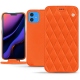 Lederschutzhülle Apple iPhone 11 - Orange fluo - Couture