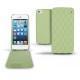 Apple iPhone 5  leather case - Vert olive - Couture ( Nappa - Pantone 578U ) 
