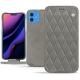 Capa em pele Apple iPhone 11 - Acier vintage - Couture