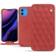 Capa em pele Apple iPhone 11 - Cerise vintage - Couture