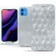 Housse cuir Apple iPhone 11 - Platinium - Couture