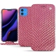 Apple iPhone 11 leather case - Serpent ciclamino