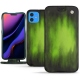 Apple iPhone 11 leather case - Vert Patine