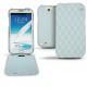 Samsung Galaxy Note 2  leather case - Bleu clair - Couture ( Nappa - Pantone 277C ) 