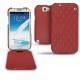 Samsung Galaxy Note 2  leather case - Rouge - Couture ( Nappa - Pantone 199C ) 