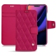 Housse cuir Apple iPhone 11 - Rose fluo - Couture